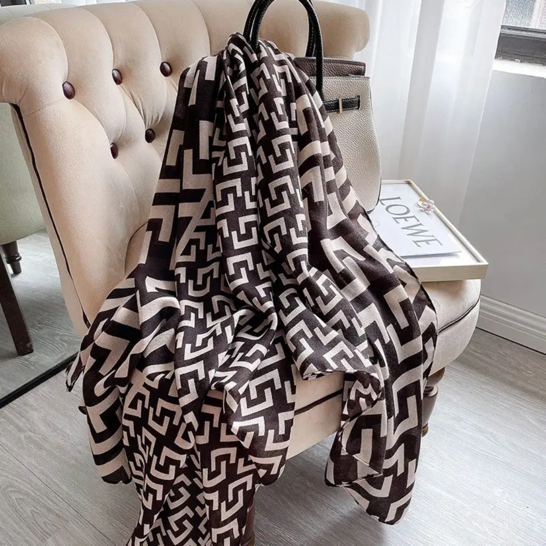 Elegant Viscose Scarf, Lightweight and Breathable