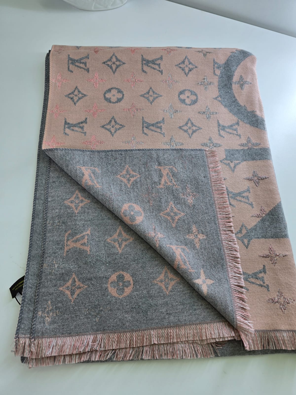 Gray Rose L Brand Printed Winter Shawls