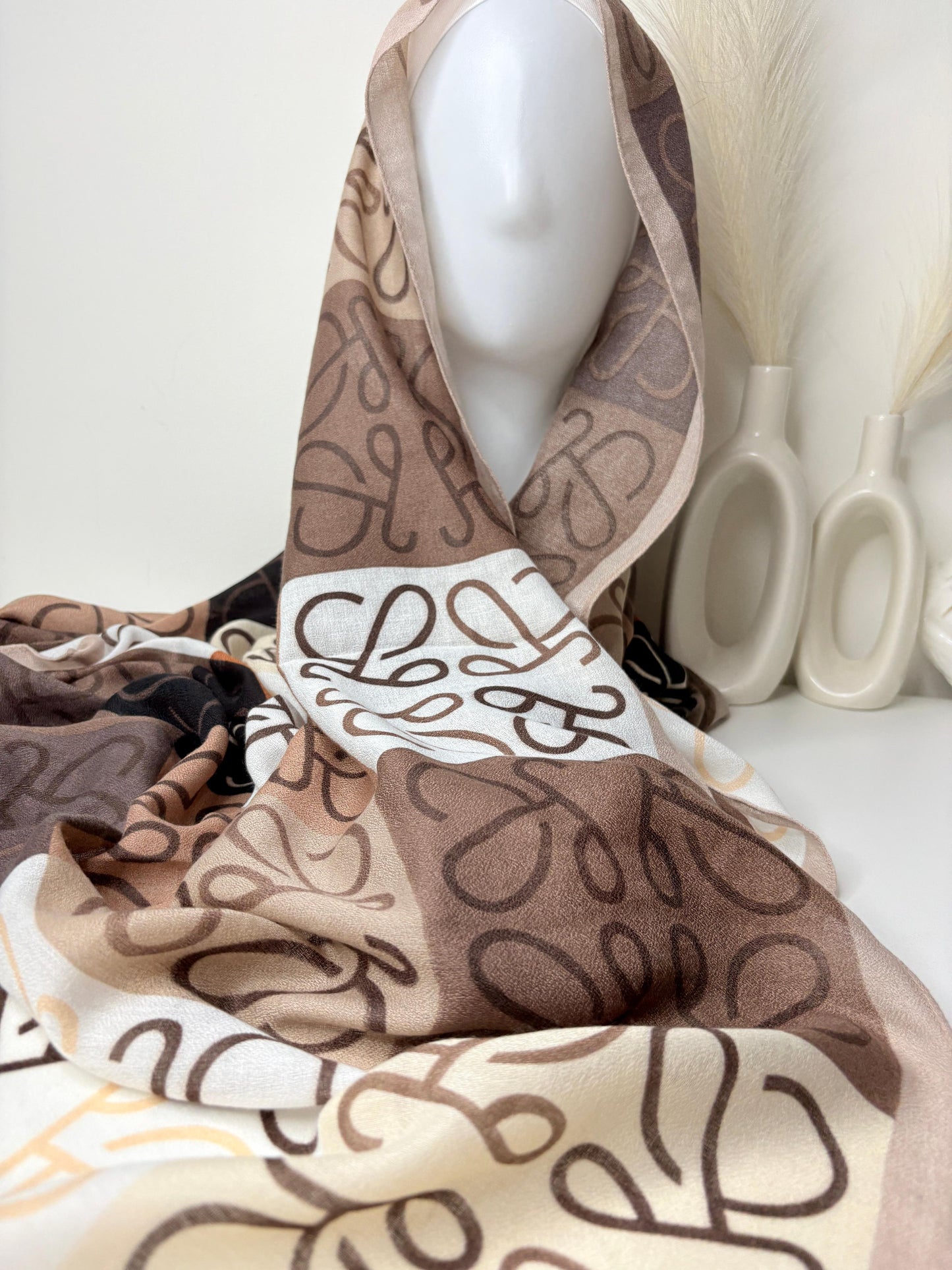 Luxe Haze Printed Viscose Scarf