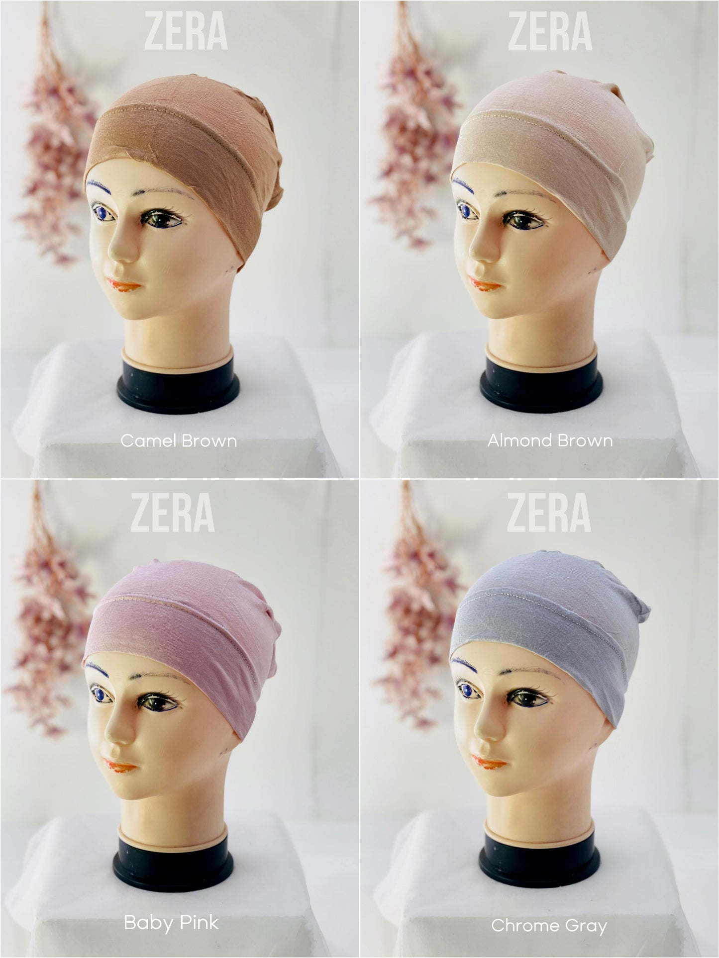 Zera Bonnet Elastic Hijab Caps