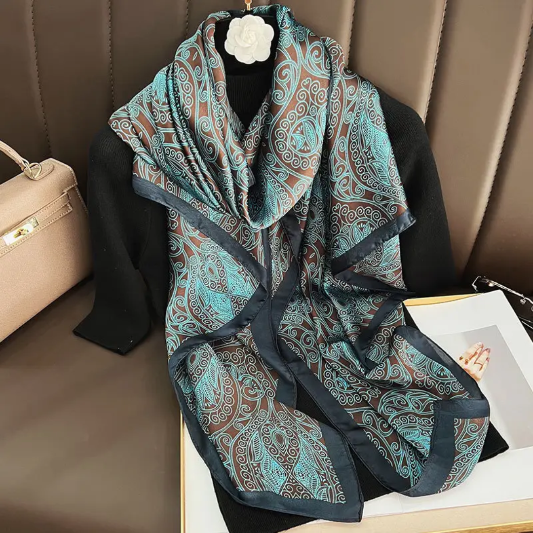 Zahra Veil Printed Silk Scarf