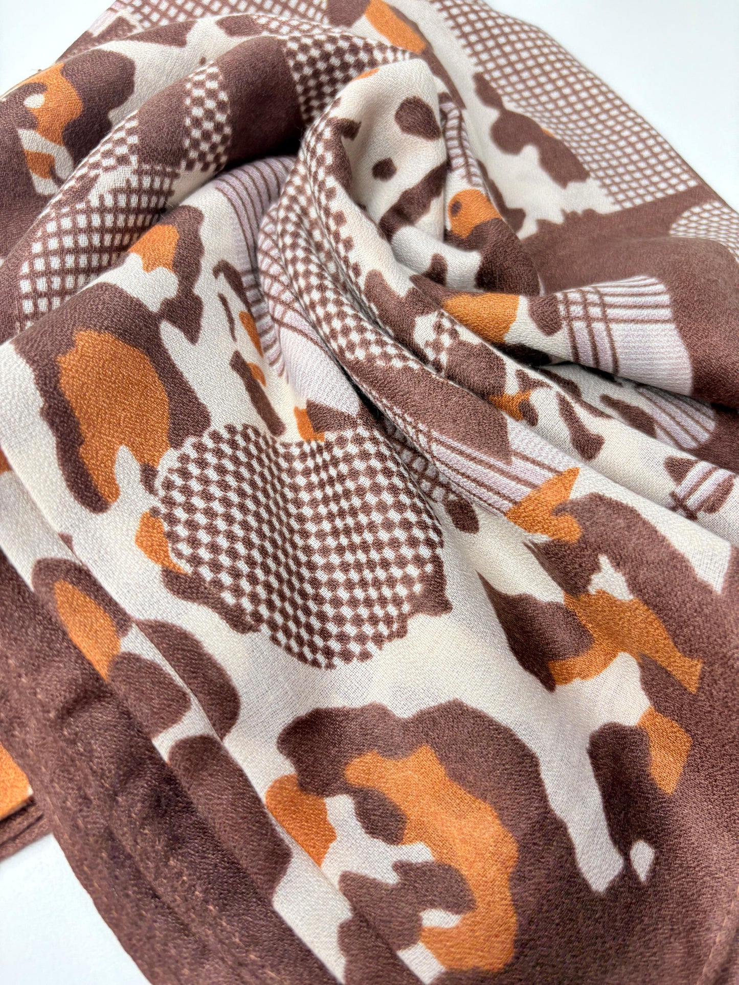 Aura Printed Viscose Scarf