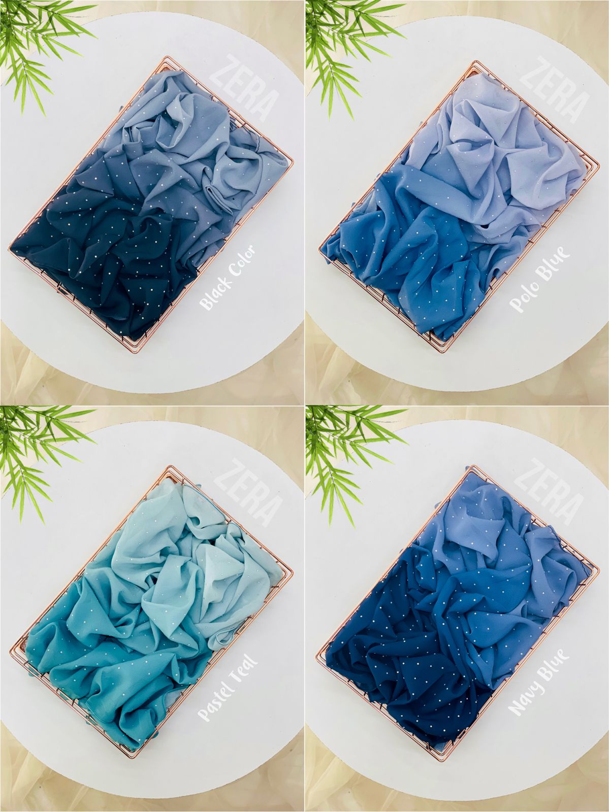 Zera Premium Ombre With Full Stone Hijabs