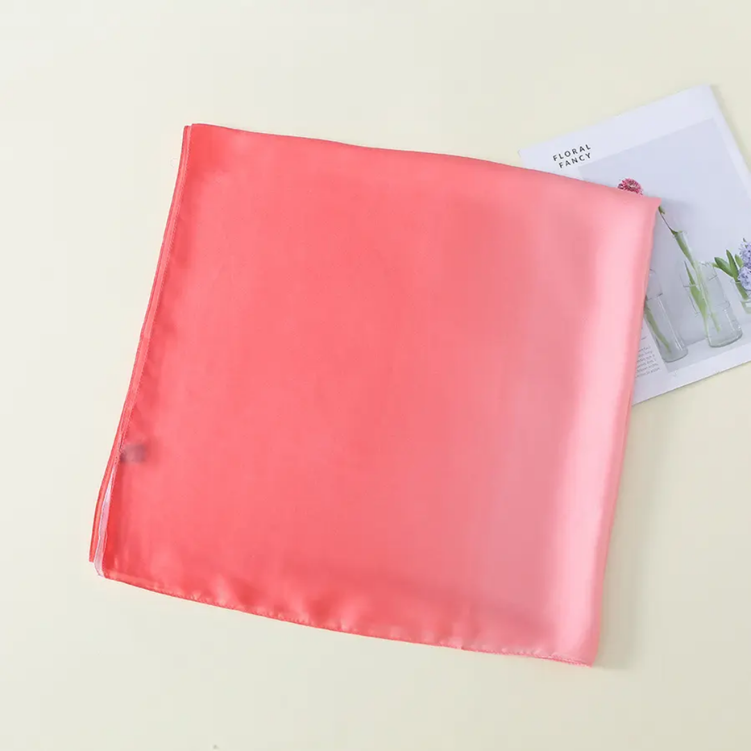 Peach Stories Ombre Printed Silk Scarf