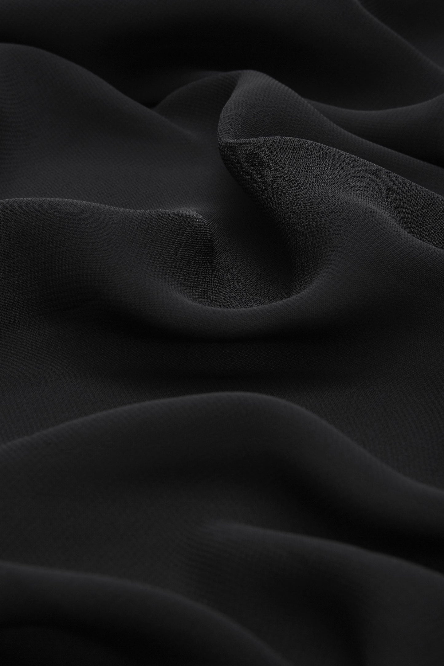 Premium Black Chiffon 1.95 M