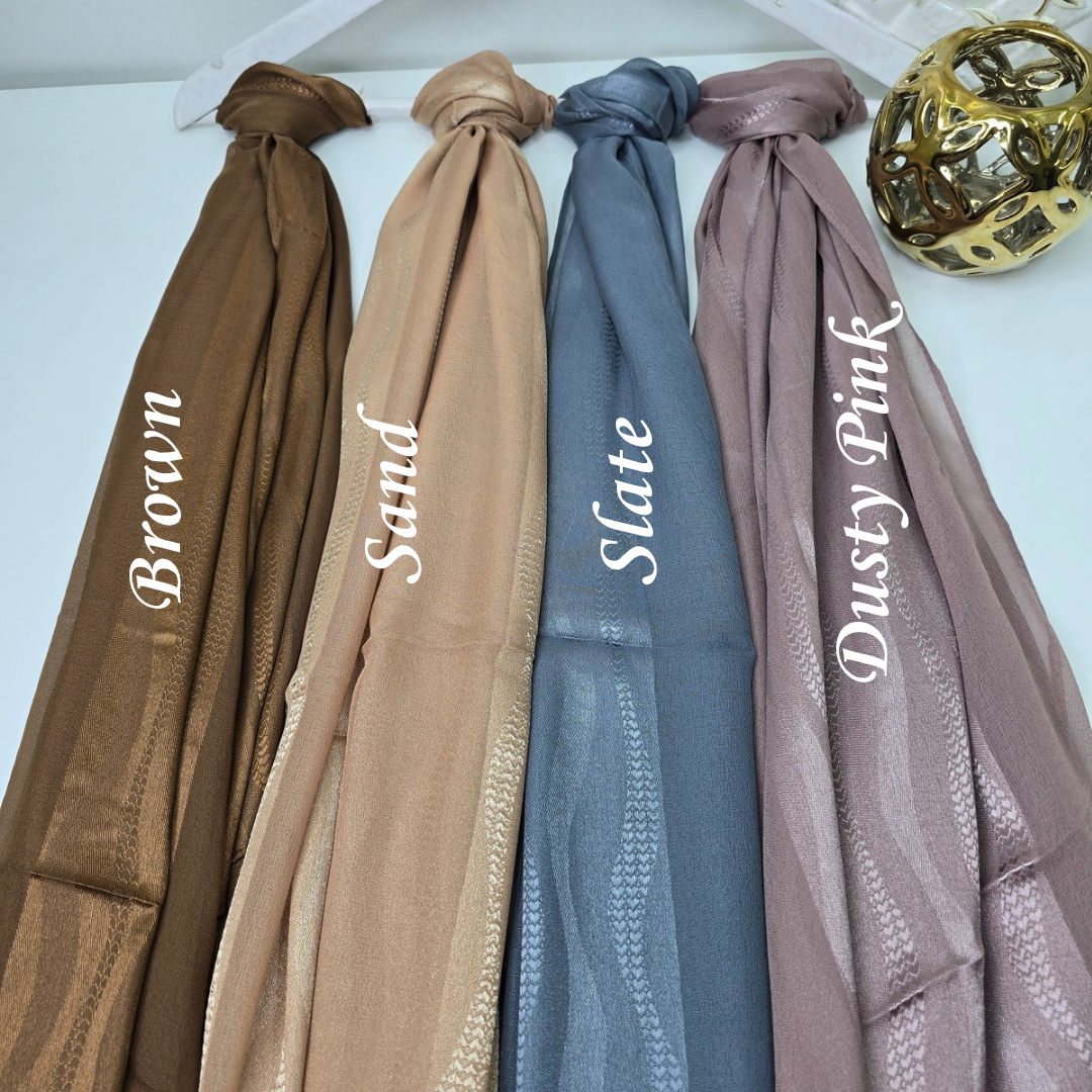 Georgette Satin Hijabs Print 3