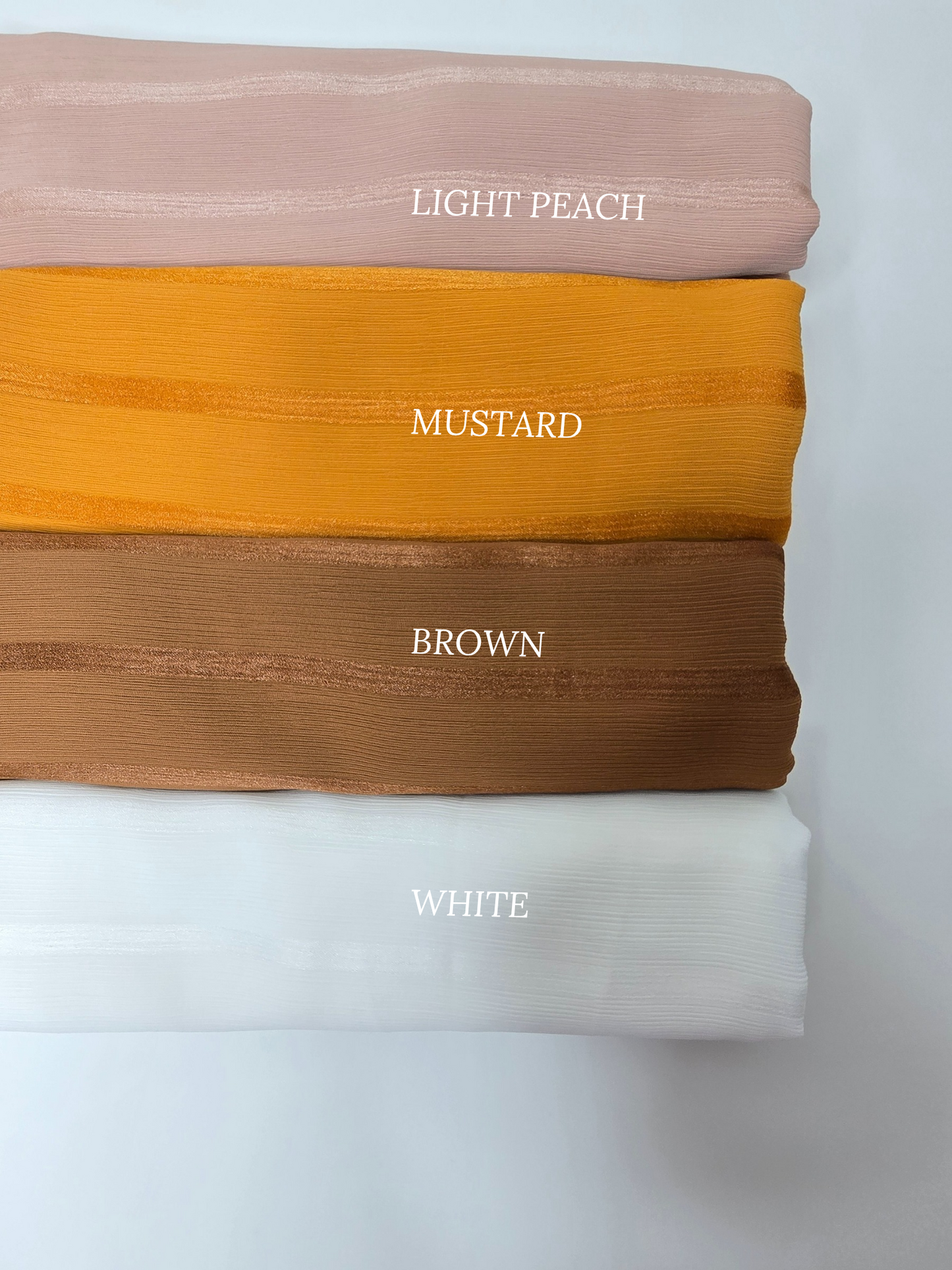 Premium Muna Chiffon Stripes Hijabs
