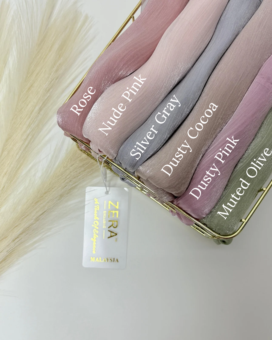 Zera Organza Shimmer 2 Meter Crochet Hijabs