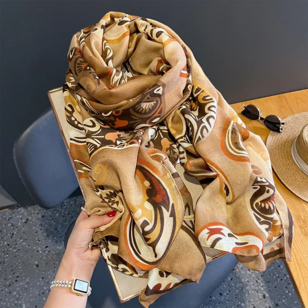 Hina Printed Viscose Scarf