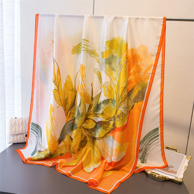 Flo Escape Printed Silk Scarf