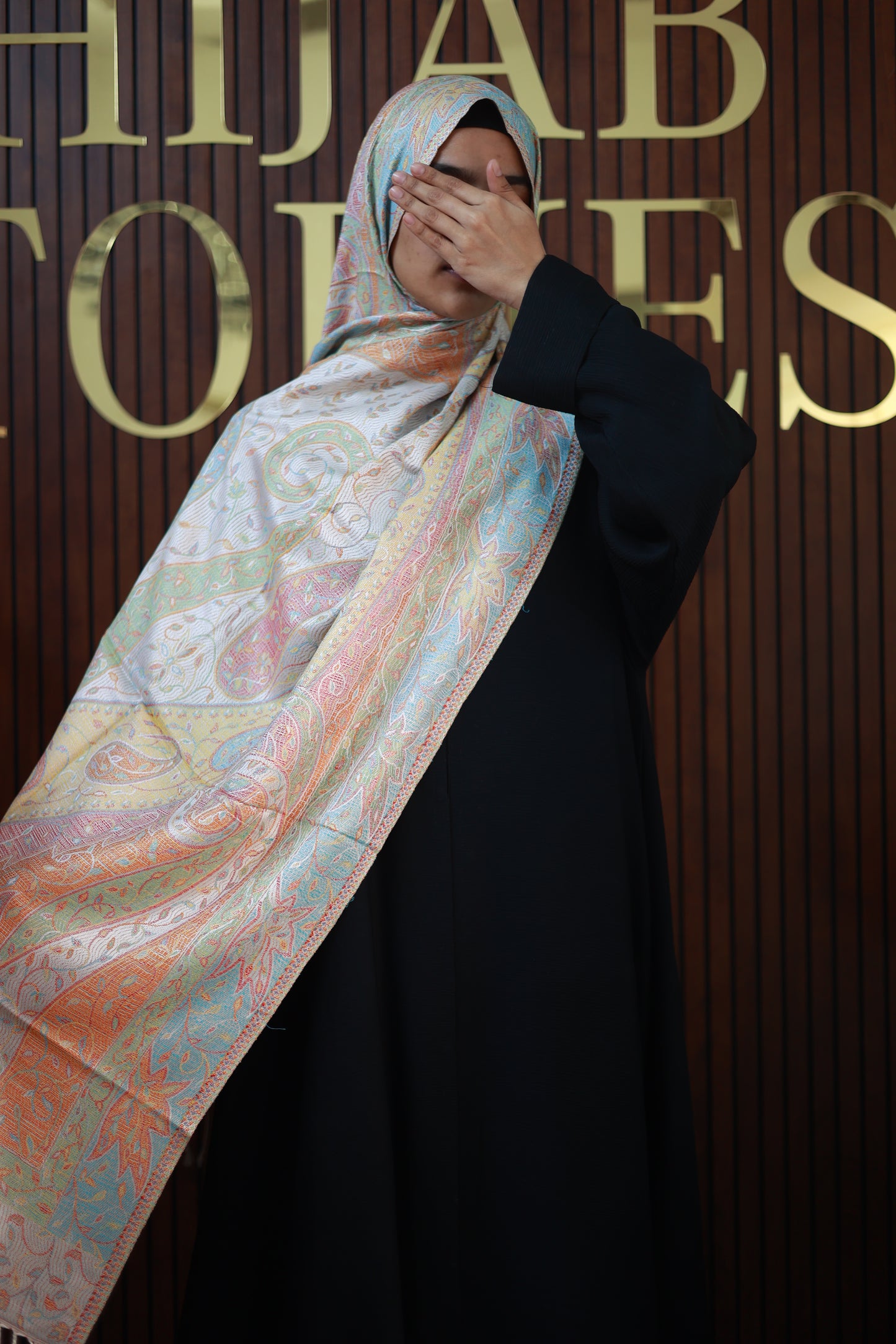 000059 Premium Woven Pashmina Shawl Wrap Scarf