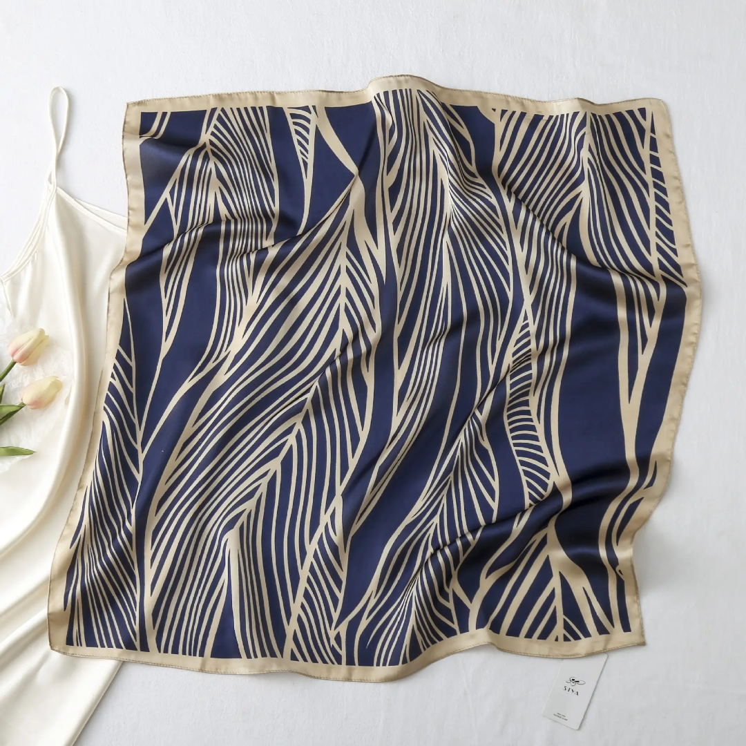 Prairie Vintage Print Silk Square Scarves 70 CM