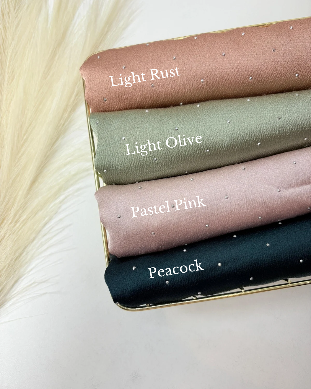 Yusraa Stone Bubble Satin Hijabs Summer Edition 25