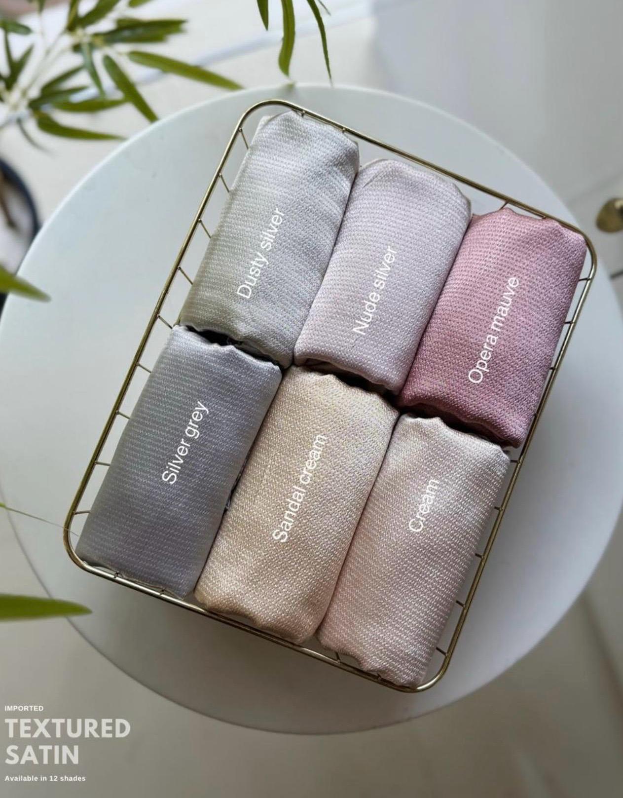 Imported Bubbles Dot Satin Hijabs Summer Edition