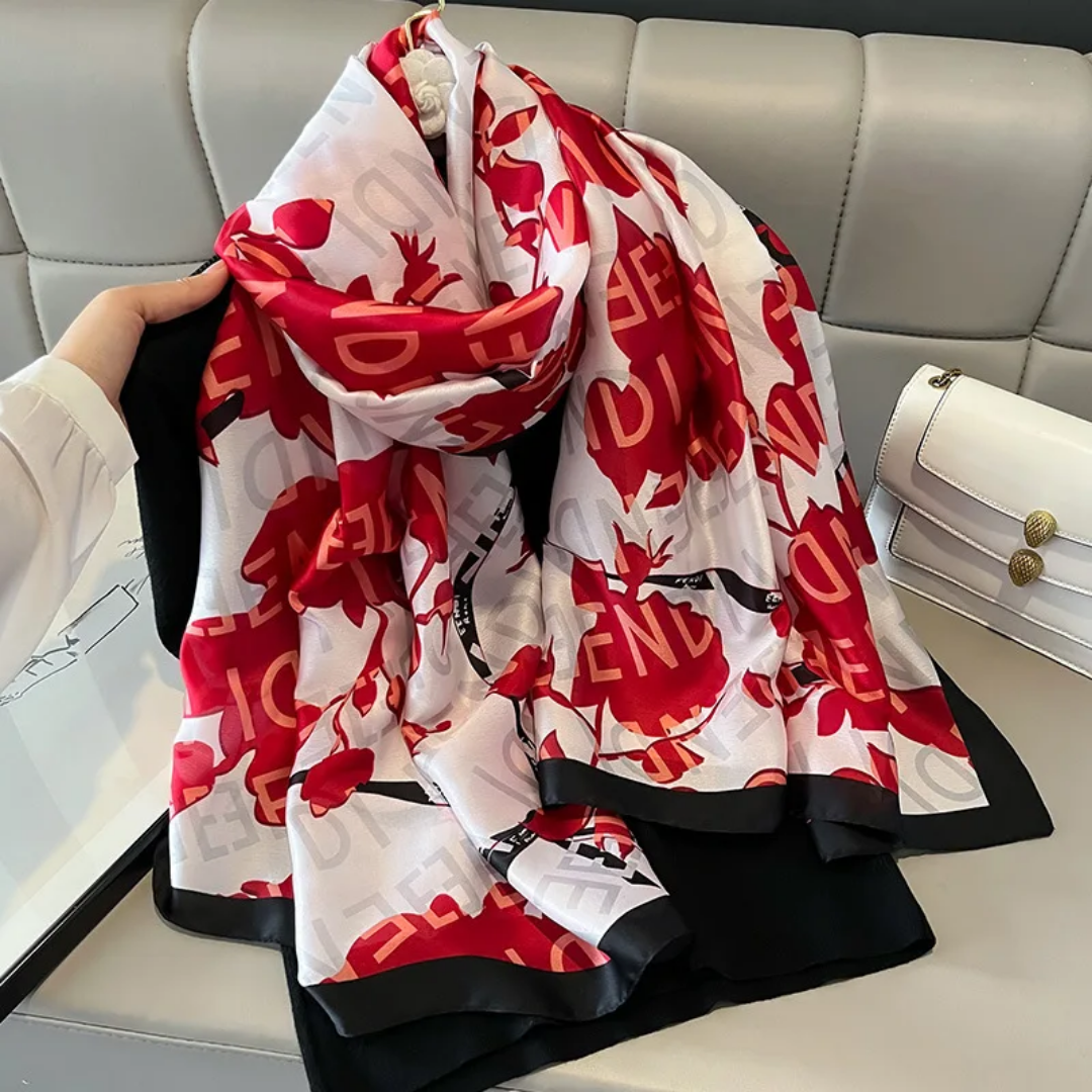 FNDI Printed Silk Scarf