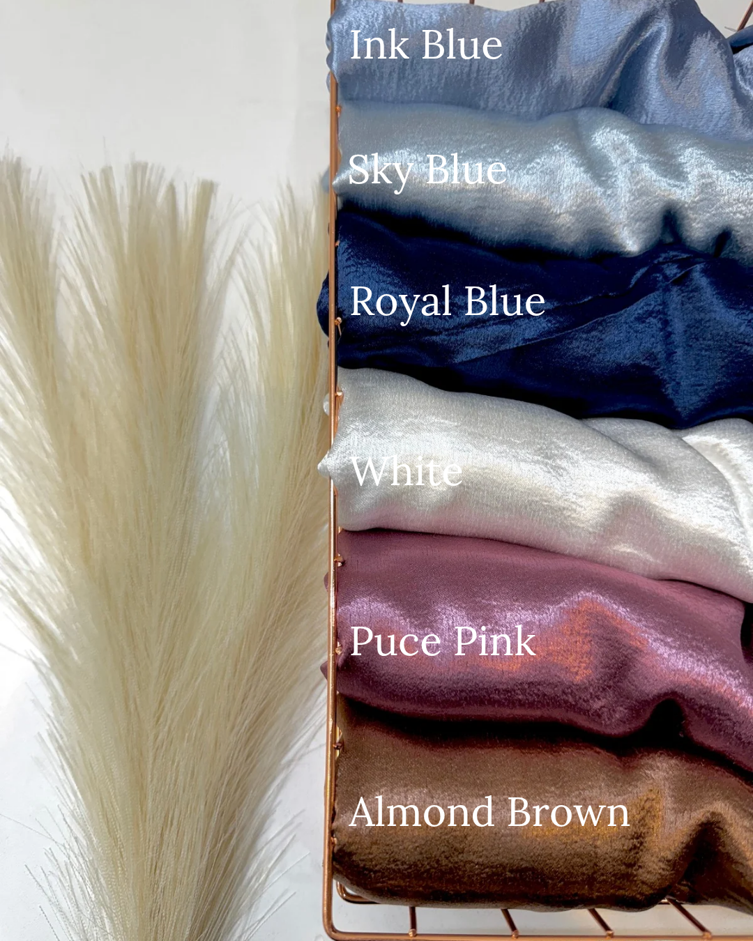 Yusraa Shine Velvet Satin Hijabs