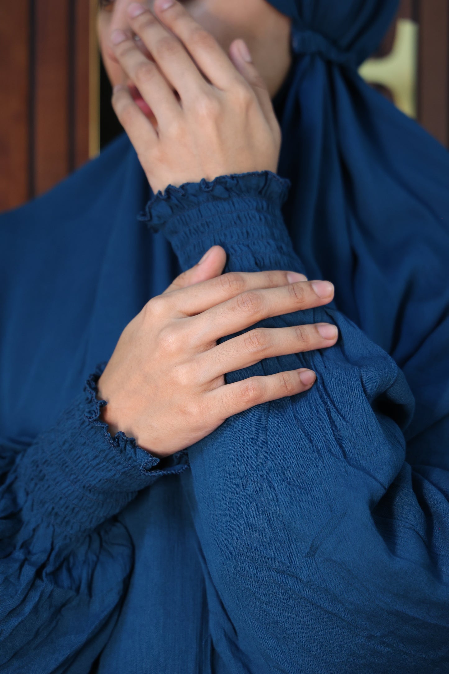 Peacock Prayer Makhana Hijab for Salah
