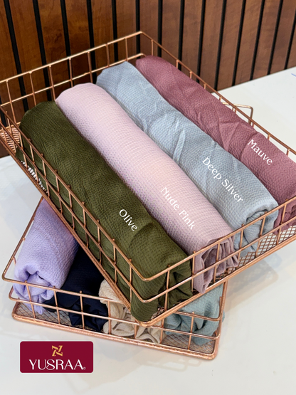 Yusraa Bubble Dot Satin Hijabs