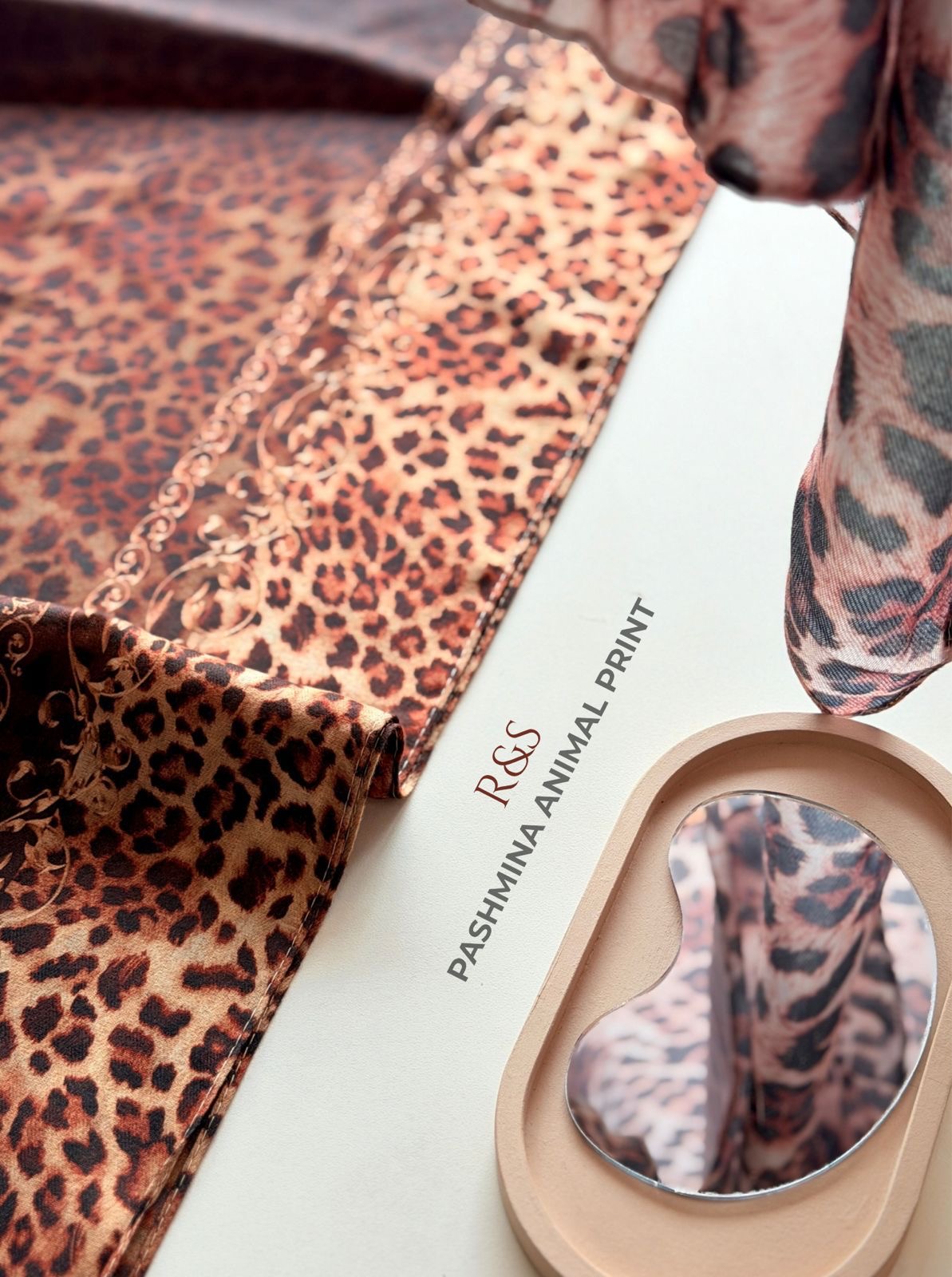 R&S Pashmina Cotton Animal Print Hijabs