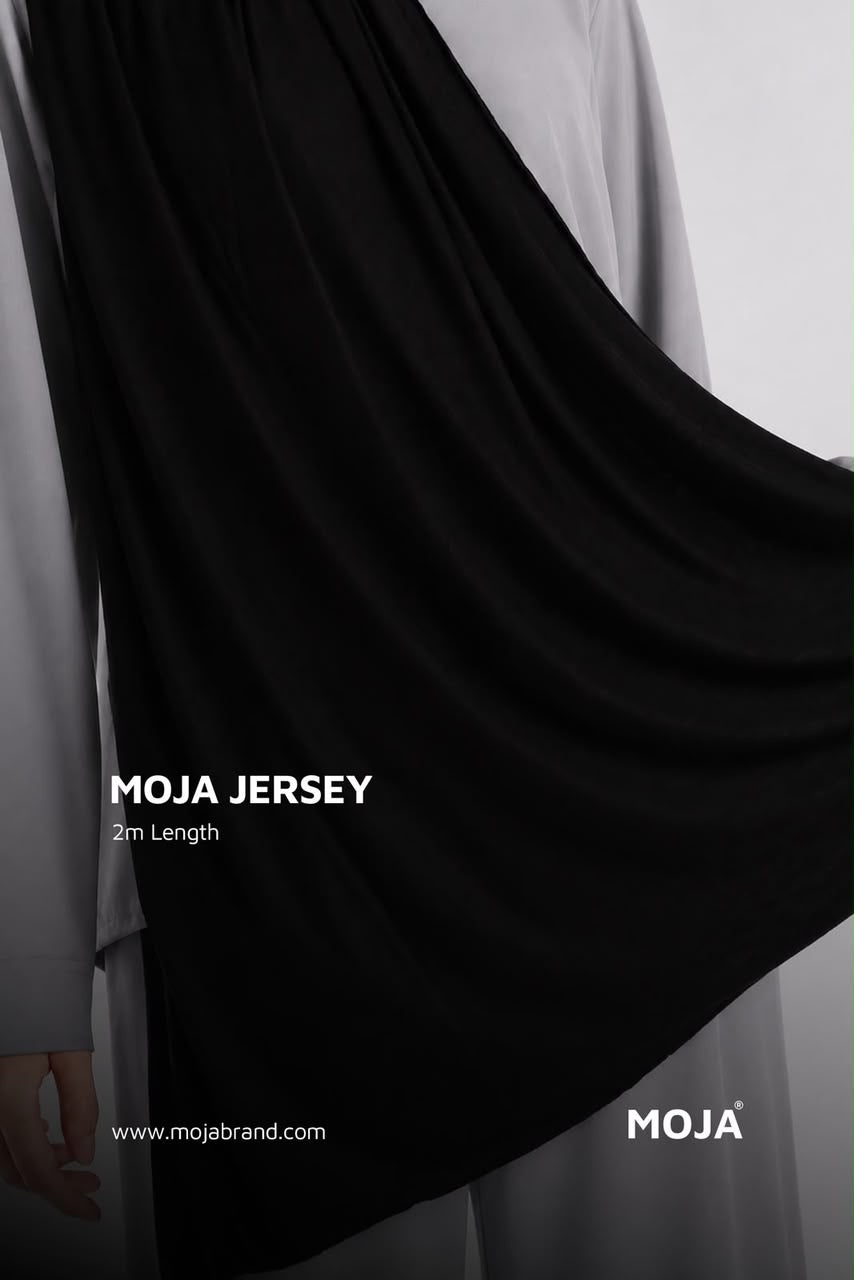 MOJA Black Jersey Hijab