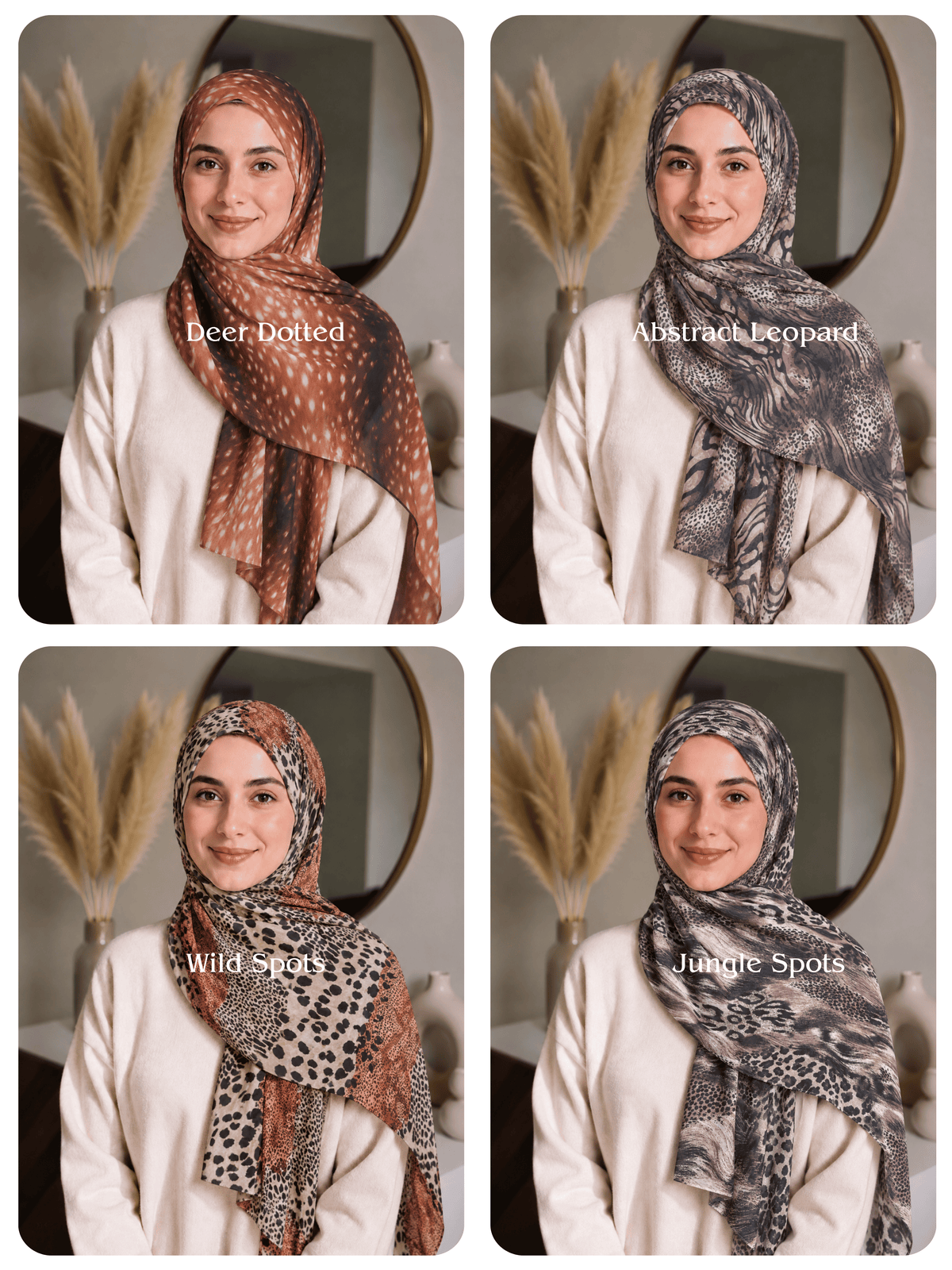 Premium Animal Printed Chiffon Hijabs