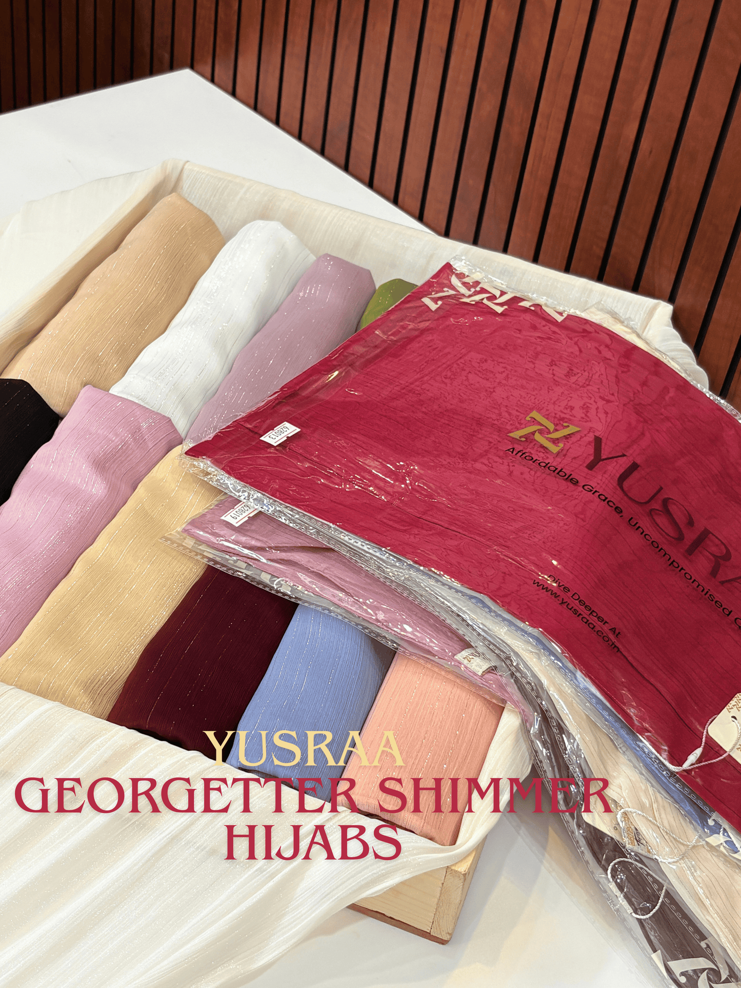 Yusra Georgette Shimmer Hijabs Monsoon 26’
