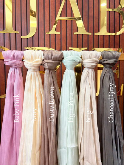 Yusraa Organza Shimmer Hijabs Ramadan Edition