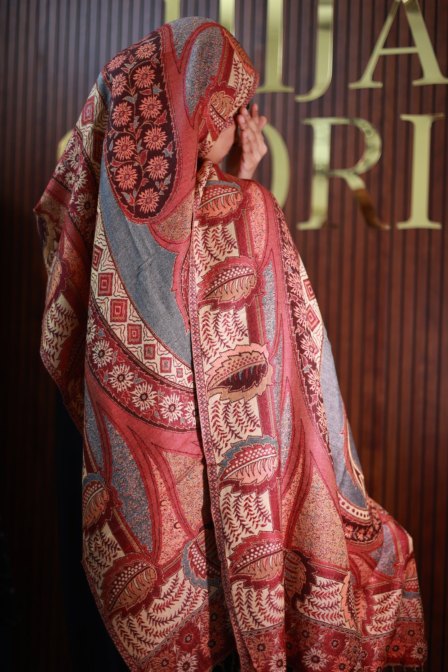 031 Premium Woven Pashmina Shawl Wrap Scarf