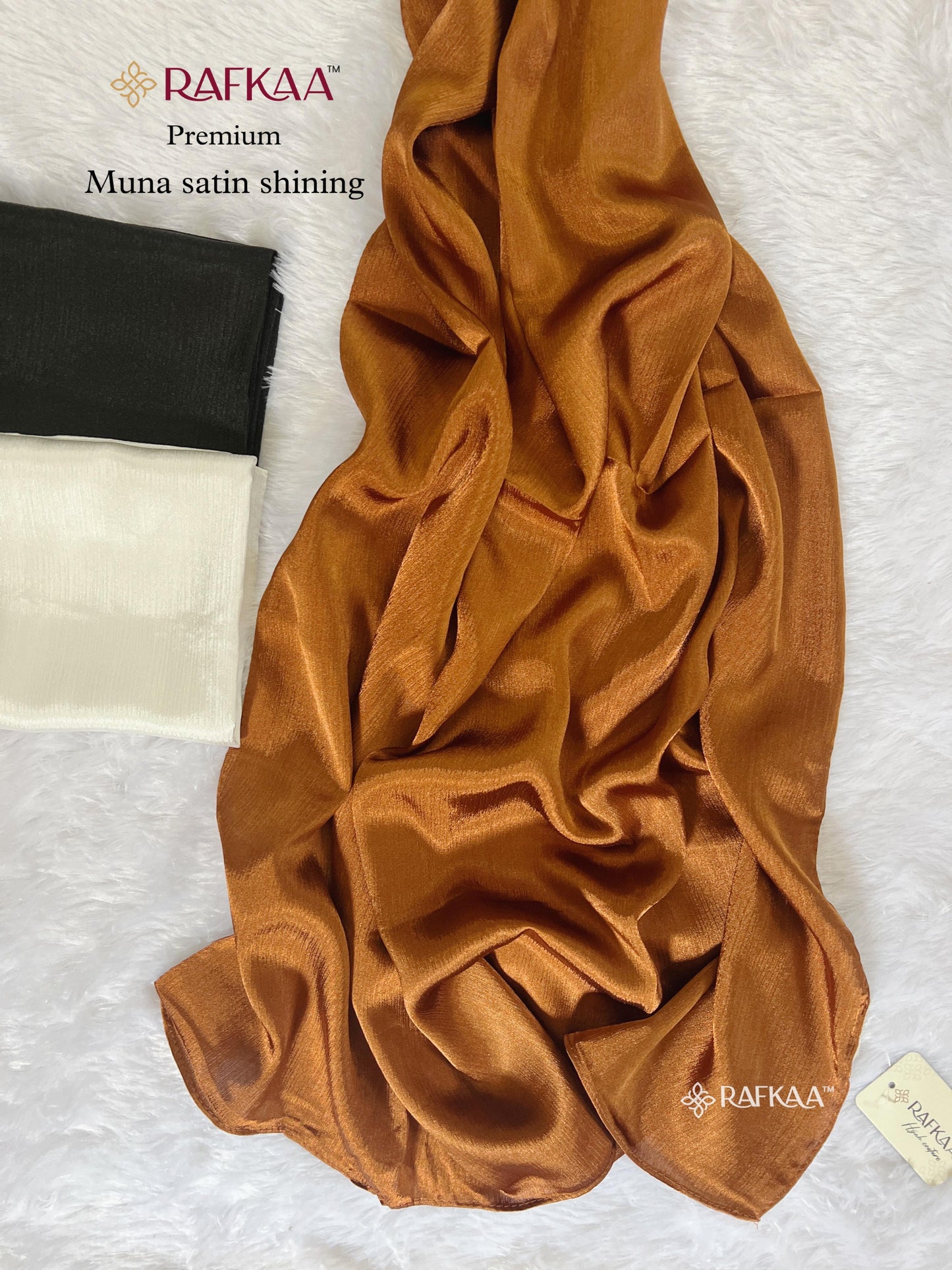 Rafkaa by Yusraa Muna Satin Shine Hijabs