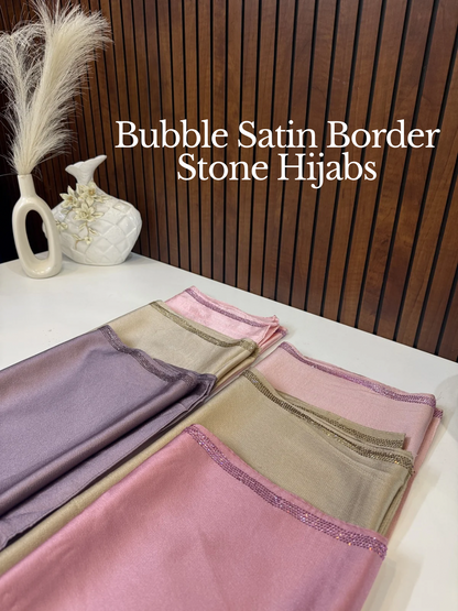 Bubble Satin Stone Hijabs Summer Edition 26’