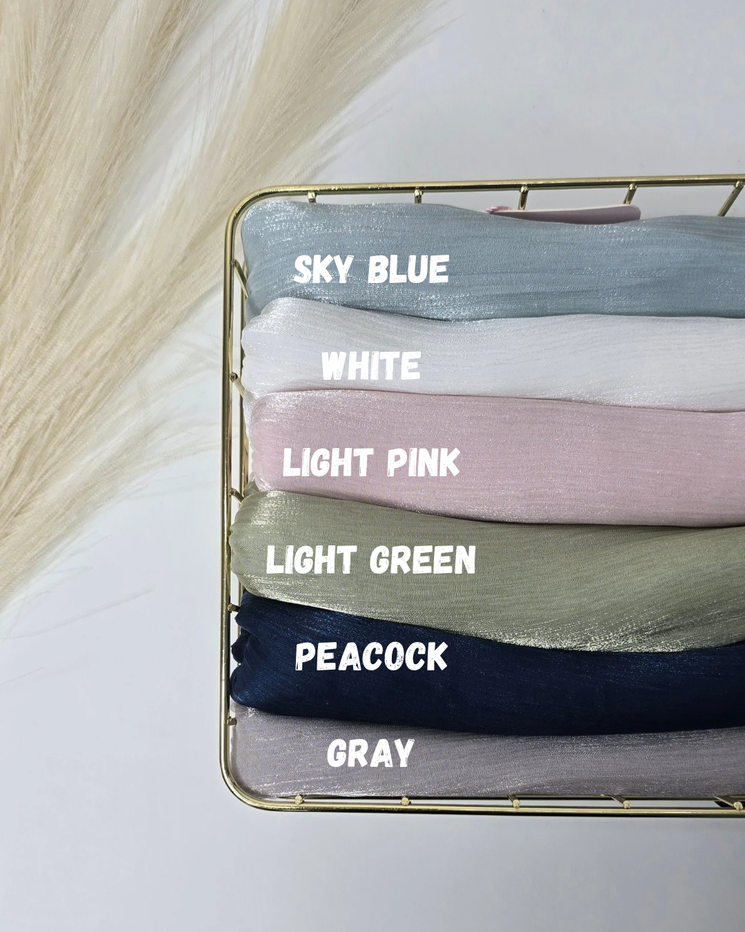 Organza Shimmer Hijabs Summer 25 Edition