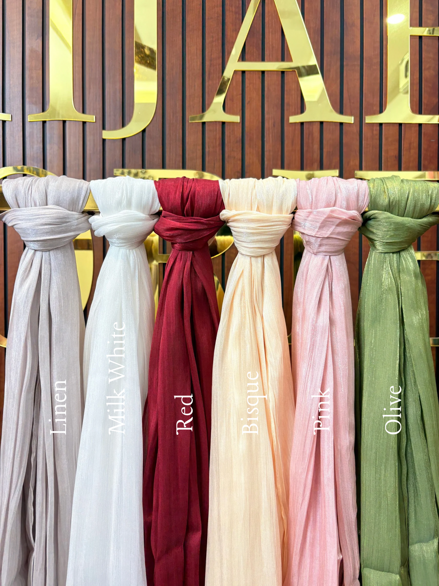 Yusraa Organza Shimmer Hijabs Ramadan Edition