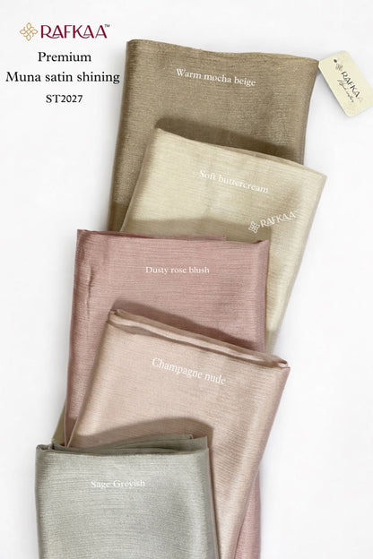 Rafkaa by Yusraa Muna Satin Shine Hijabs
