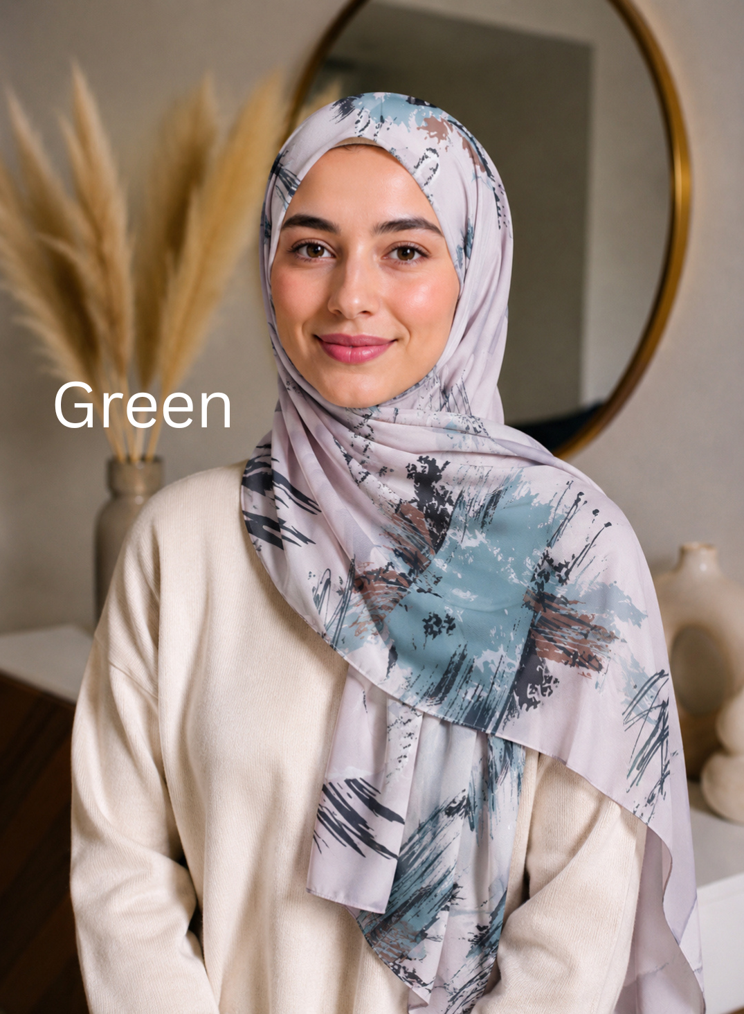 Artists Wave Print Imported Hijabs 2M