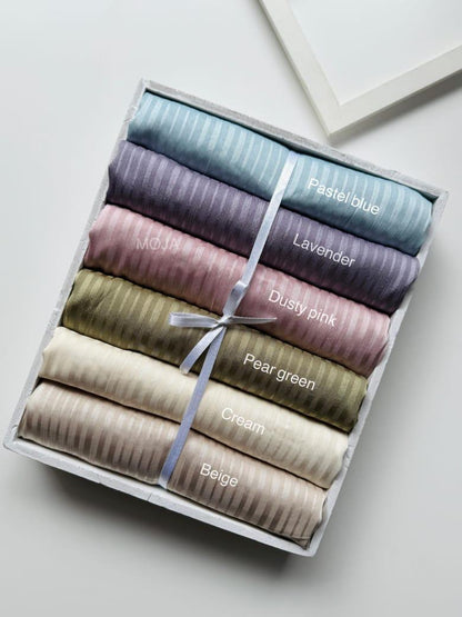 MOJA Organza Stripes Satin Hijabs