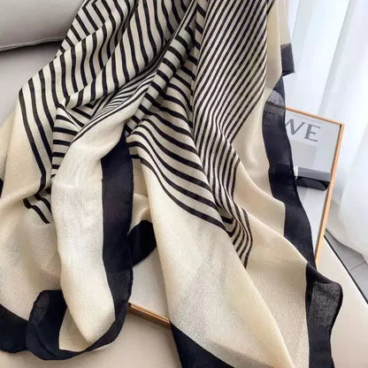 Stripes Printed Viscose Scarf