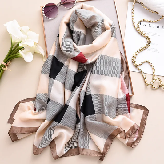 BB Cream Printed Silk Scarf