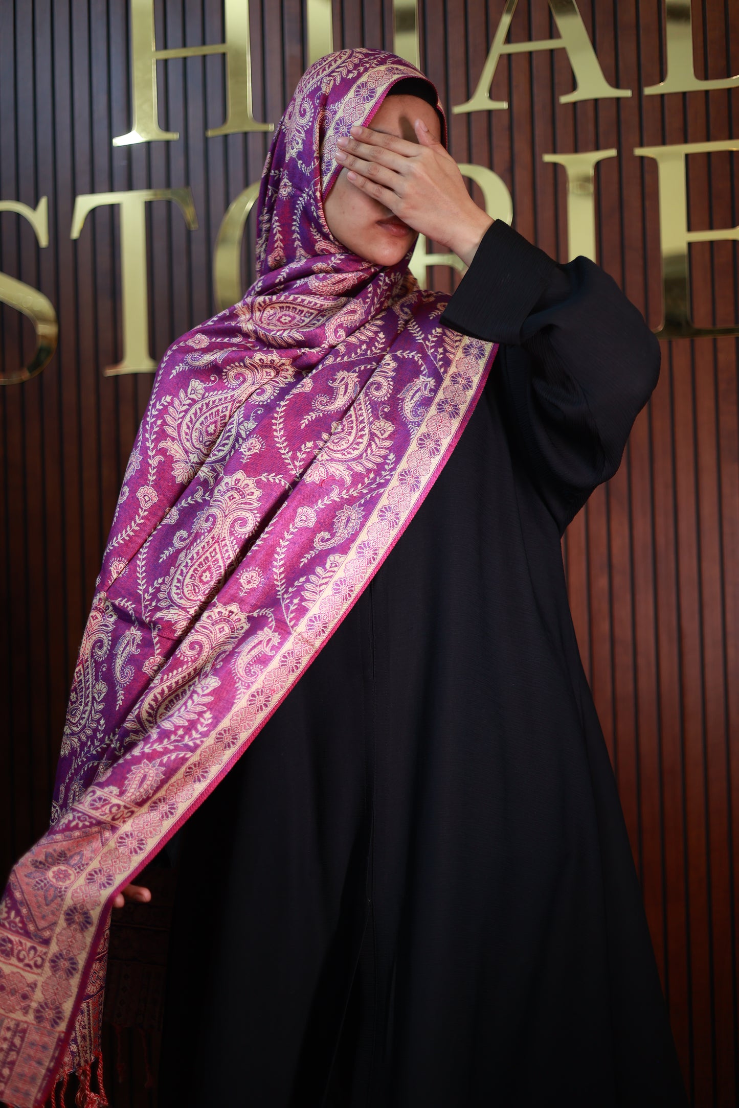 029 Premium Woven Pashmina Shawl Wrap Scarf