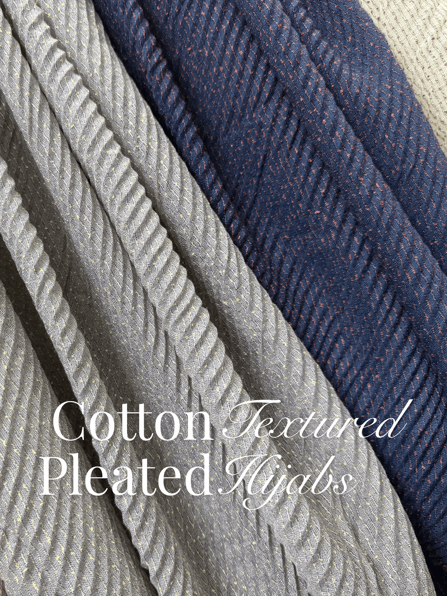 Cotton Pleated Textured Hijabs