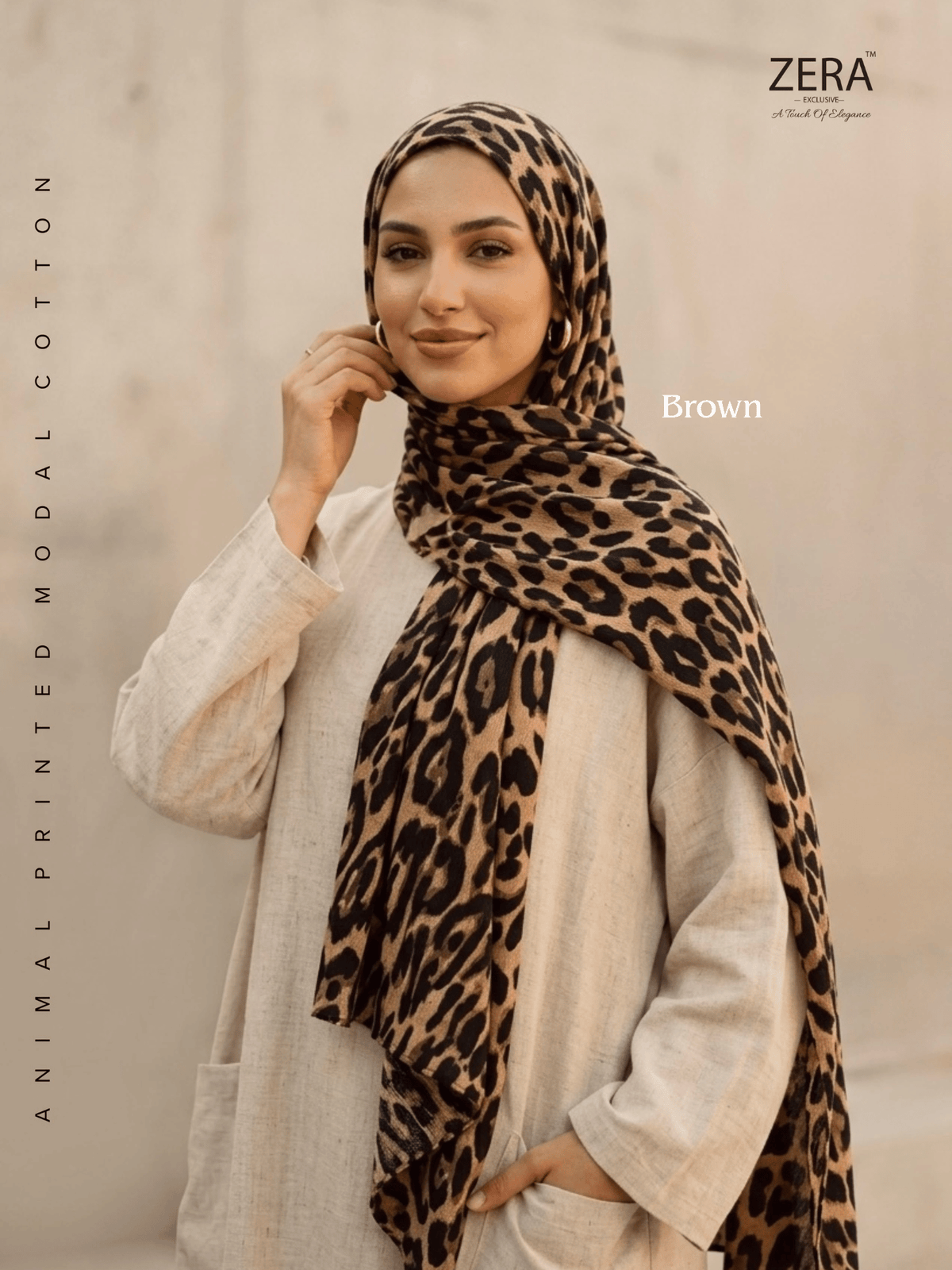 Animal Printed Modal Cotton Hijabs