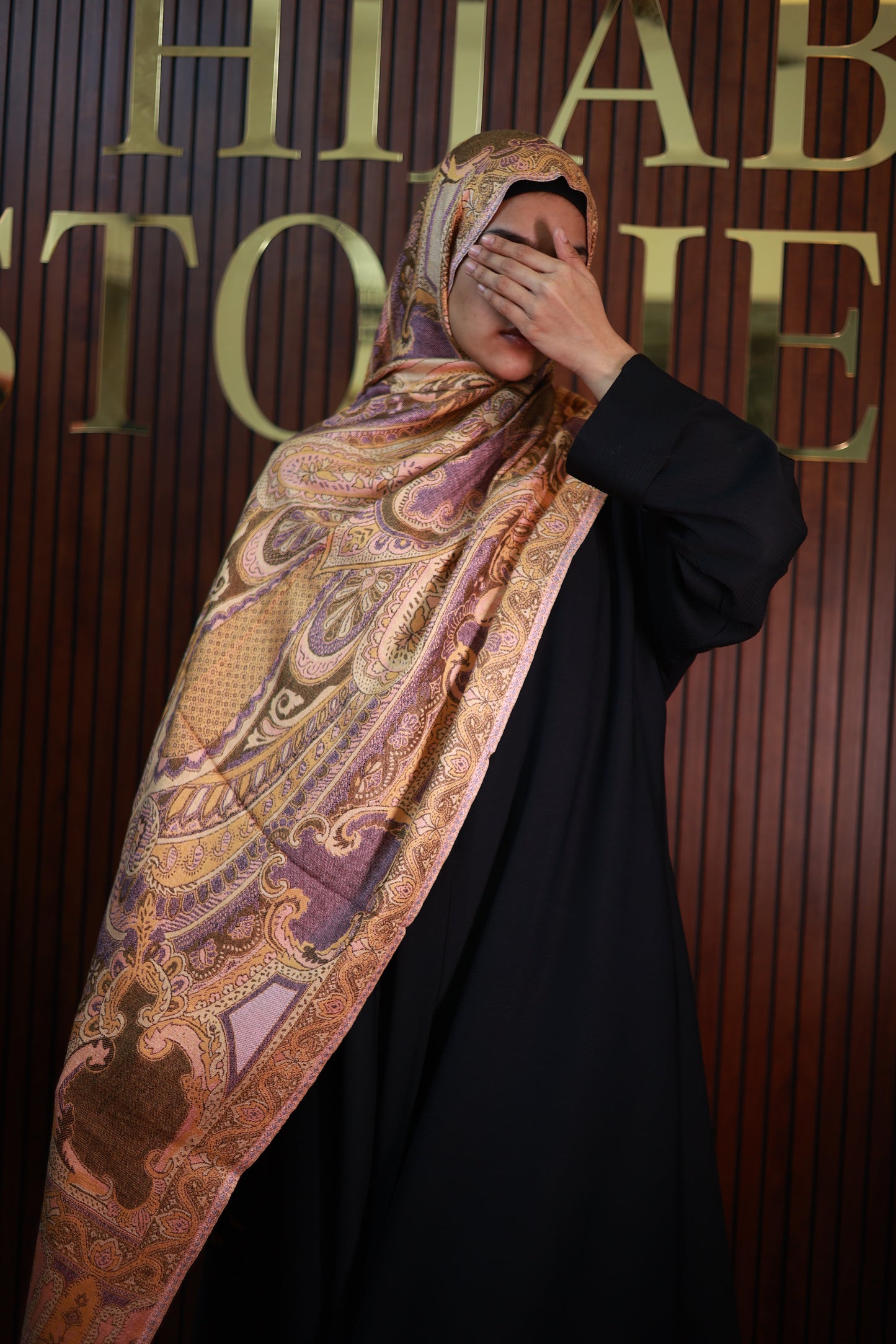 044 Premium Woven Pashmina Shawl Wrap Scarf