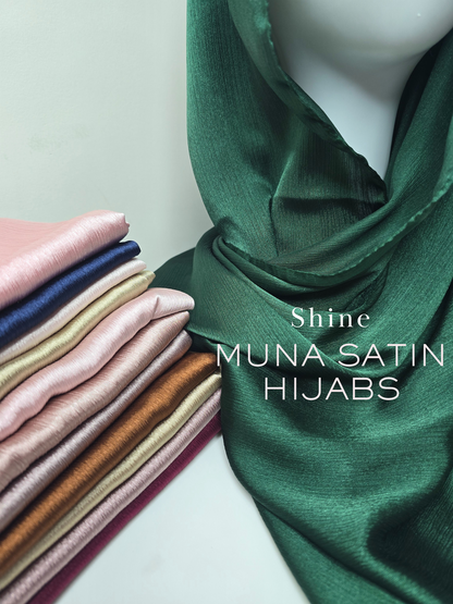 Muna Satin Shine Hijabs Summer Edition