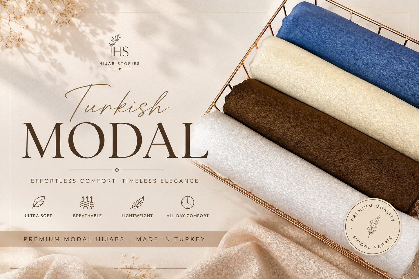 Turkish Modal Hijabs 2M Monsoon 26'