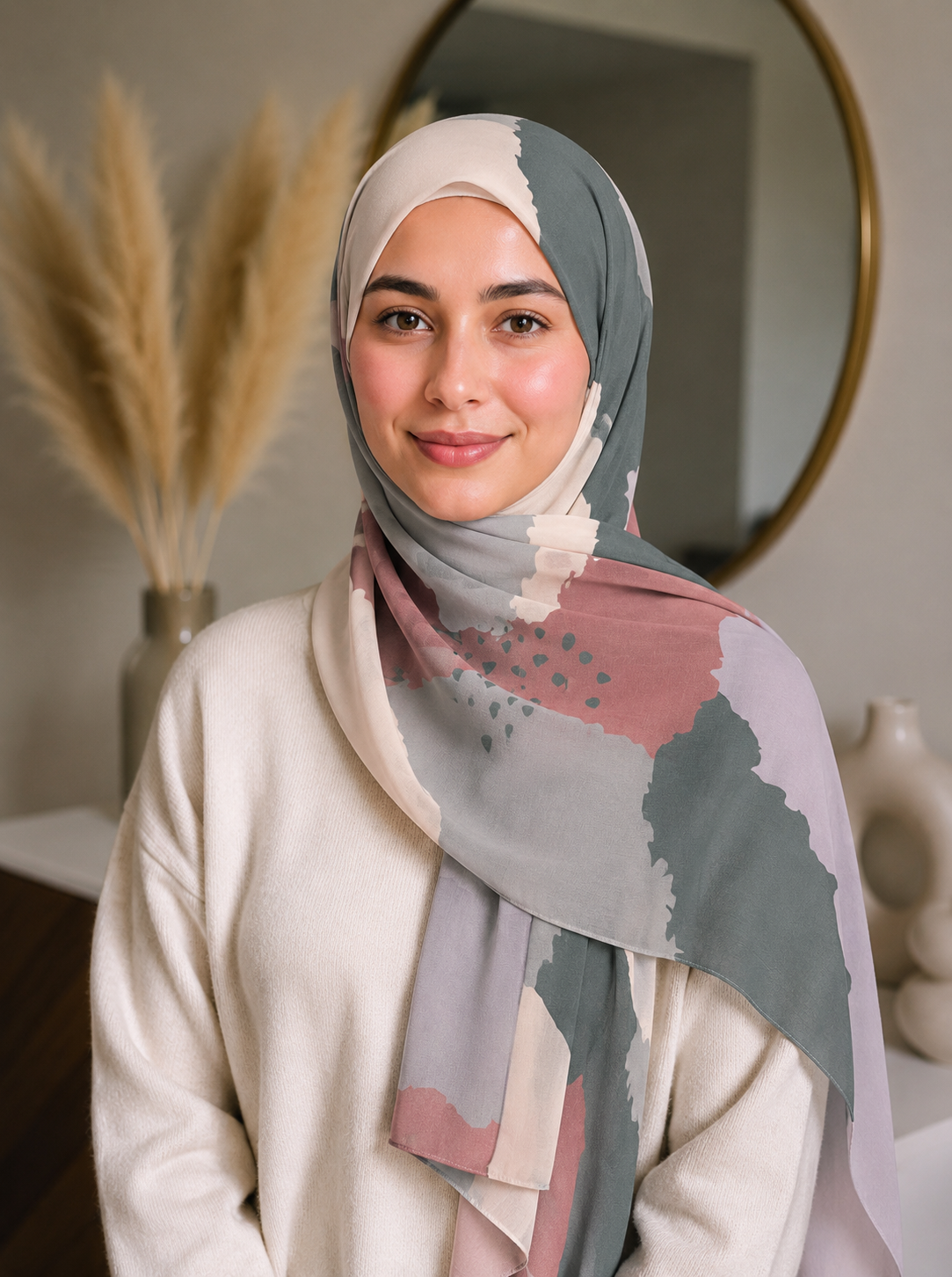 Pastel Reverie Digital Print Chiffon Hijabs