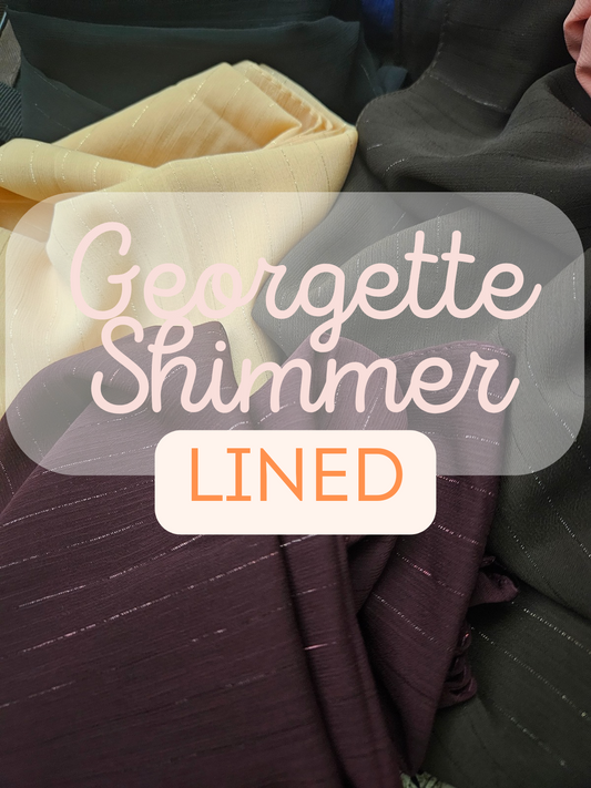 Georgette Shimmer Lined Hijabs