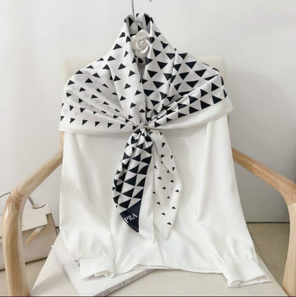 Cubic Printed Viscose Scarf