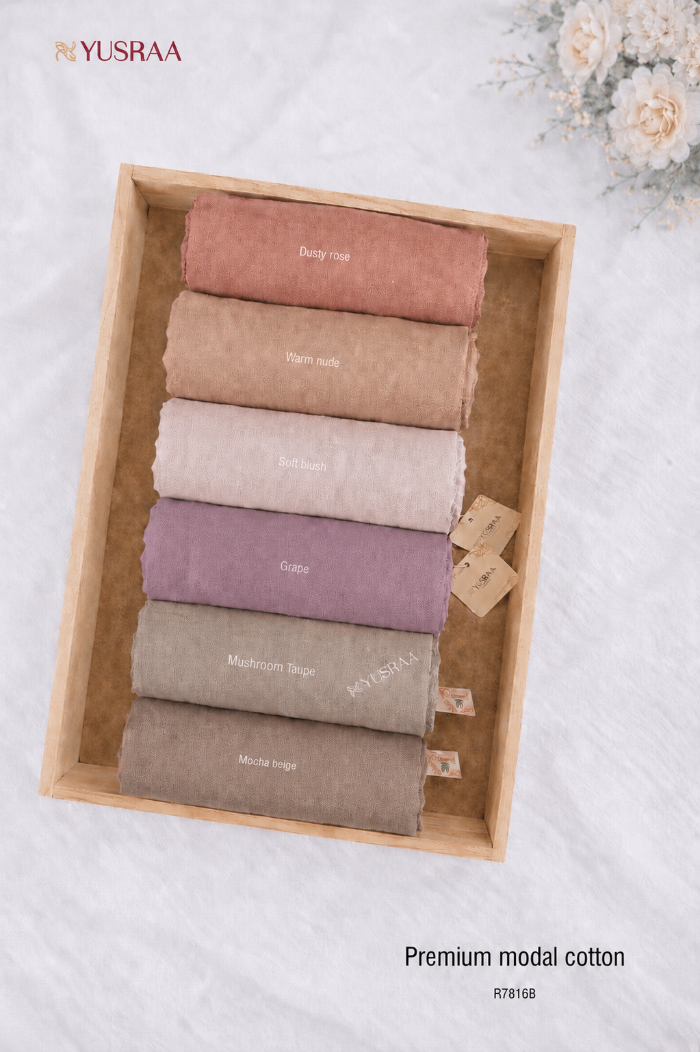 Yusraa Extra Soft Modal Cotton Hijabs Summer Edition 26’