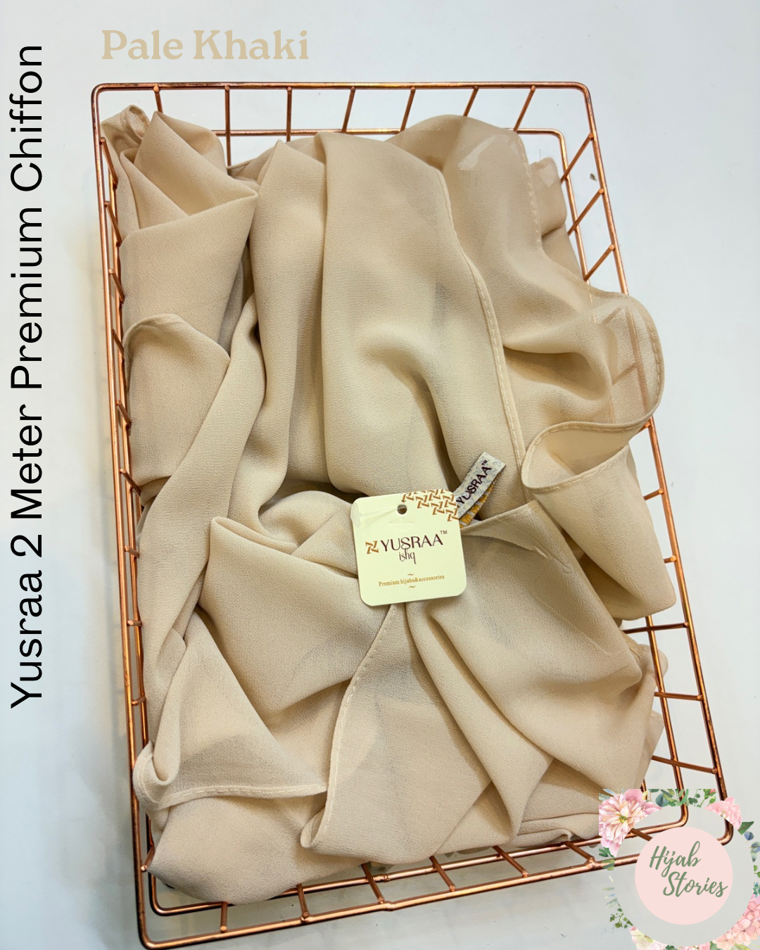 Pale Khaki Yusraa 2 Meter Chiffon Hijabs