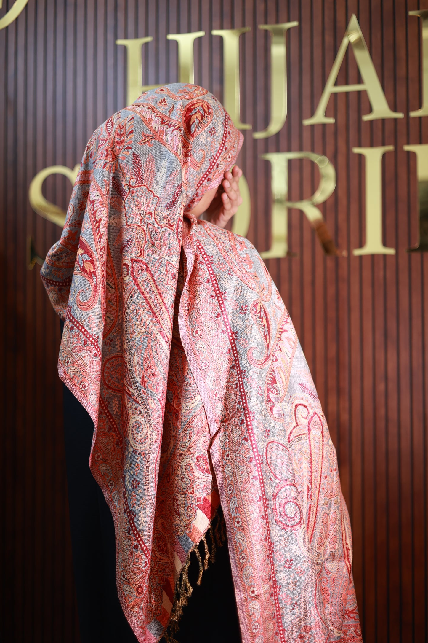 035 Premium Woven Pashmina Shawl Wrap Scarf