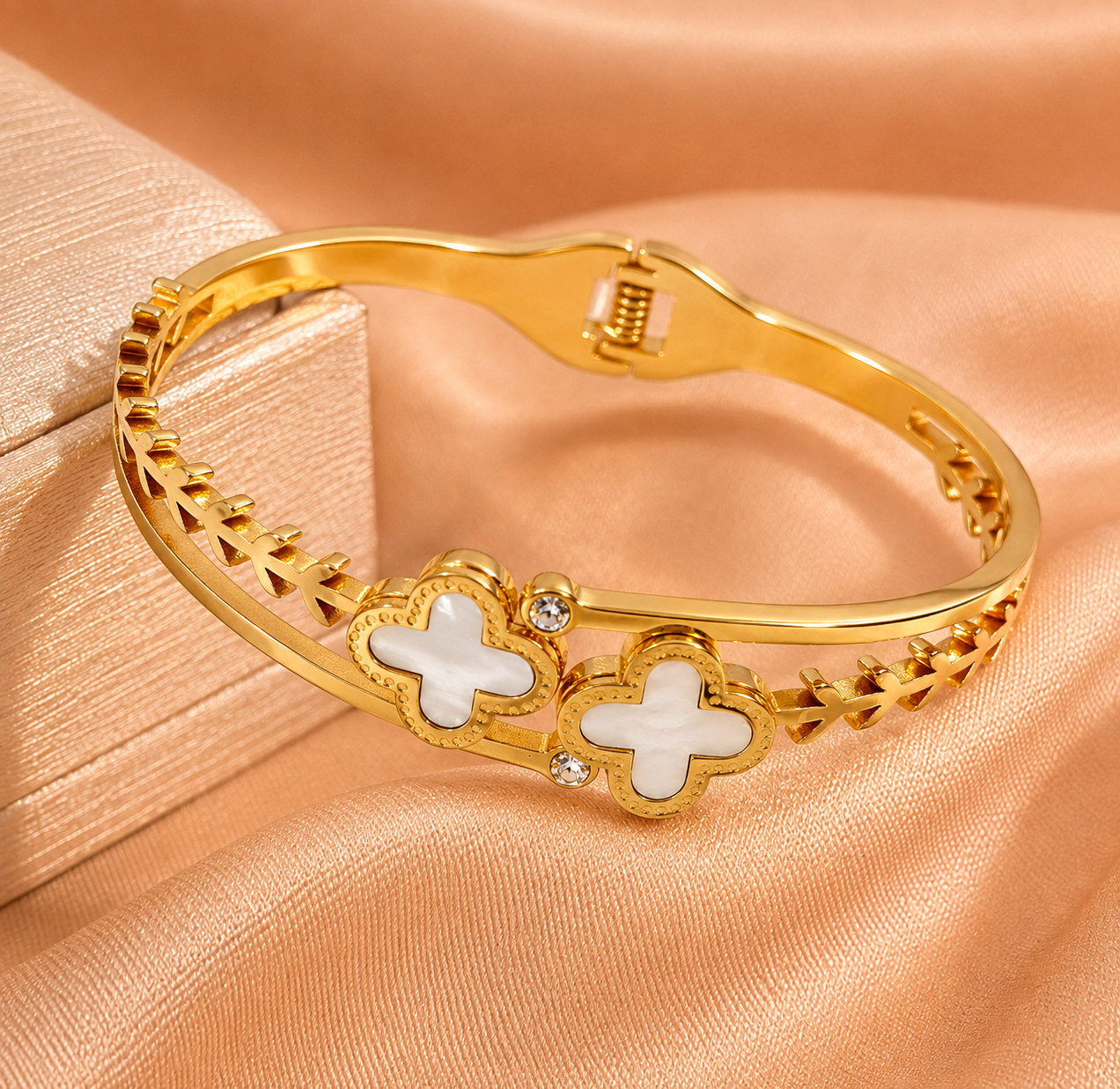 Eternal Ace Gold-Tone Anti-Tarnish Bangle Bracelet